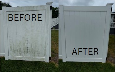 Sparkling Vinyl Fence Cleaning in Elizabeth City, North Carolina